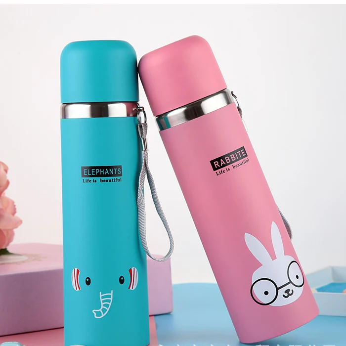 pink thermos flask