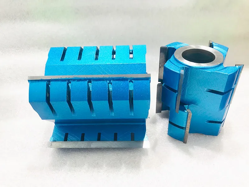 90*35*4T*H40  China superfine particles cemented carbide Woodworking knives Spiral Cutter Head