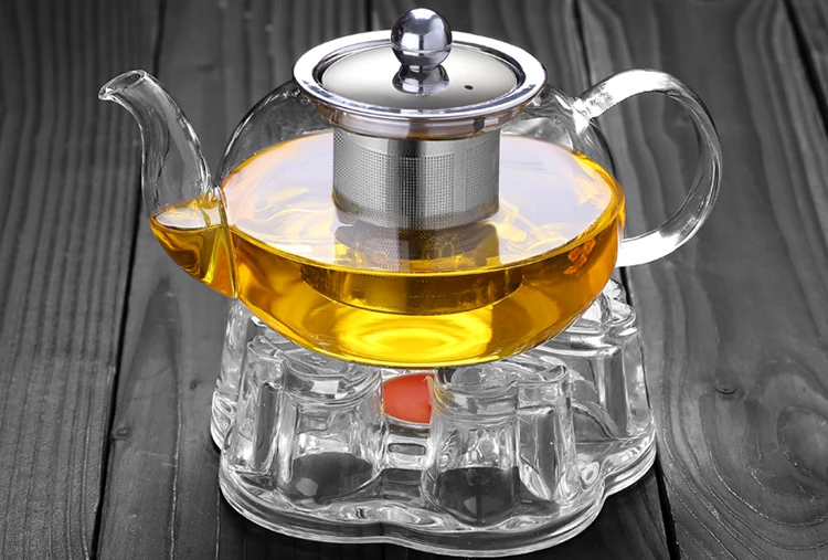 Clear Borosilicate Teapot Glass 100 Percent Handmade Heatresistant