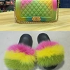 wholesale 2019 New Arrivals 15 years Factory customized woman small jelly handbag with fur sandals matched