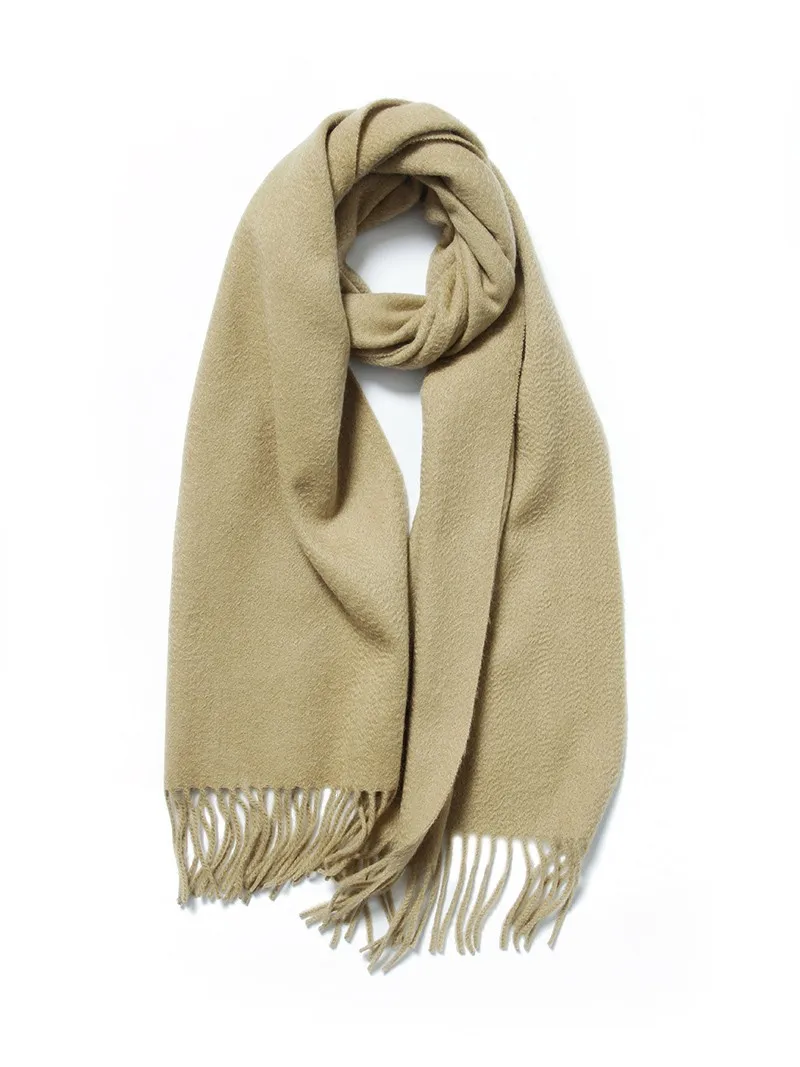 100 Cashmere Texture Solid Color Scarf Wholesale Cashmere Scarves