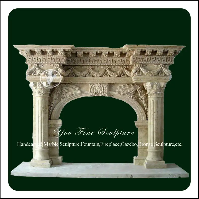 Classic Stone Fireplace With Columns Buy Stone Fireplace With