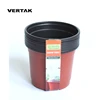 VERTAK 12pc garden nursery pots double color flower pot round plastic plant pots
