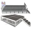 Customized 1x2M/2x4M Anti-slip Aluminum Stage Plywood Mobile Portable Platform for Event Wedding DJ Concert Dancing performance