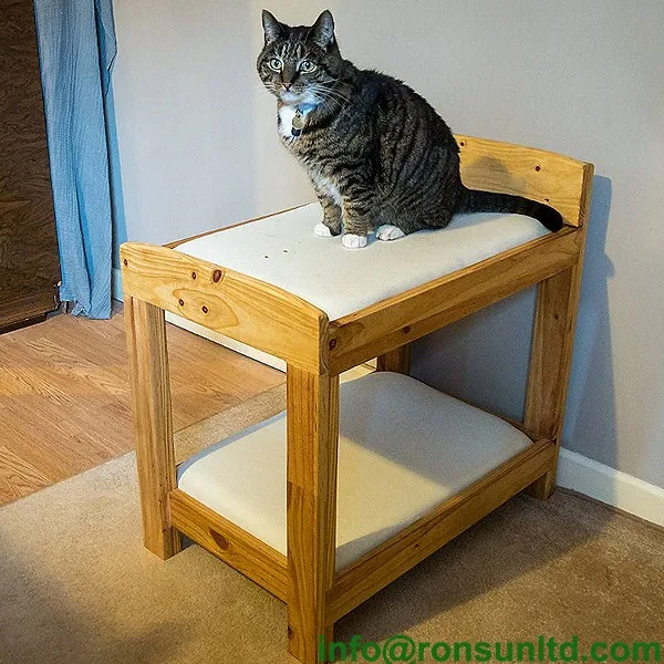 Indoor Custom Wooden Cat Beds Furniture Bunk Bed Dog Luxury Pet Beds
