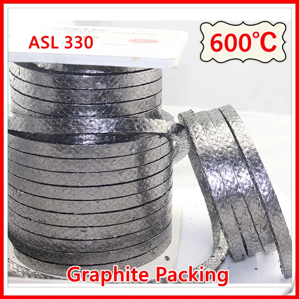 12mm Graphite Braided Packing with Inconel Wire Reinforced Outside