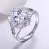 jewelry zhefan China manufacture white zircon engagement rings with cheapest price sample market jewelry