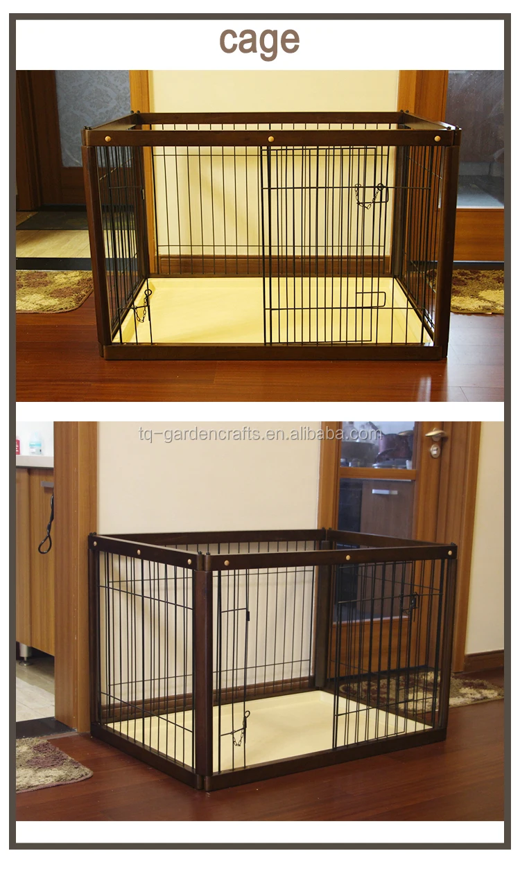 wooden dog cage