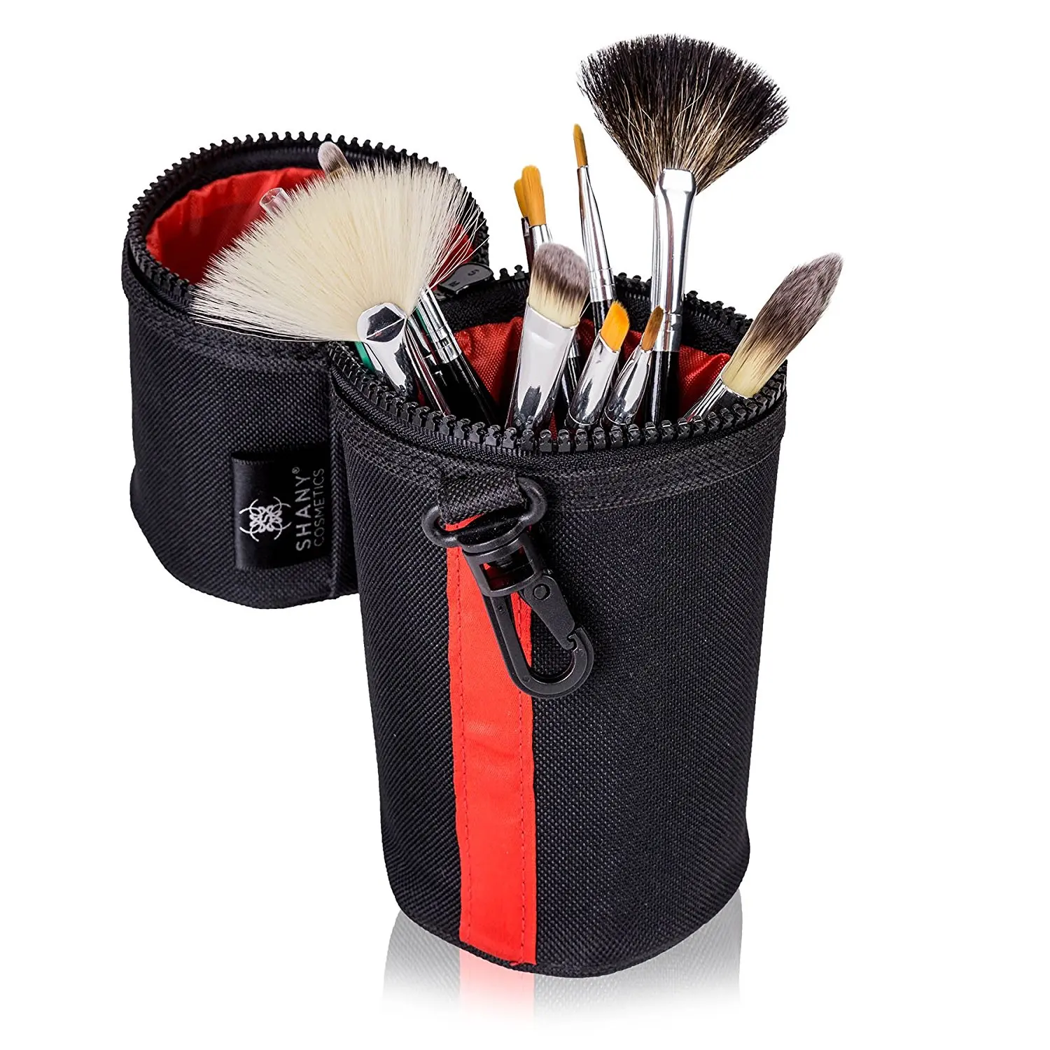 SHANY Cosmetics Urban Gal Collection Brush Kit (15 Piece Travel Brushes with Carry On Case), 13 Ounce