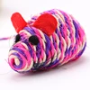 New pet products 2018 sisal big 10cm cat mouse toys pet interactive toys rat sisal sound bells mouse kitten cat toys