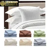 Customs 100% cotton stripe bedding set hotel, four seasons hotel bedding set