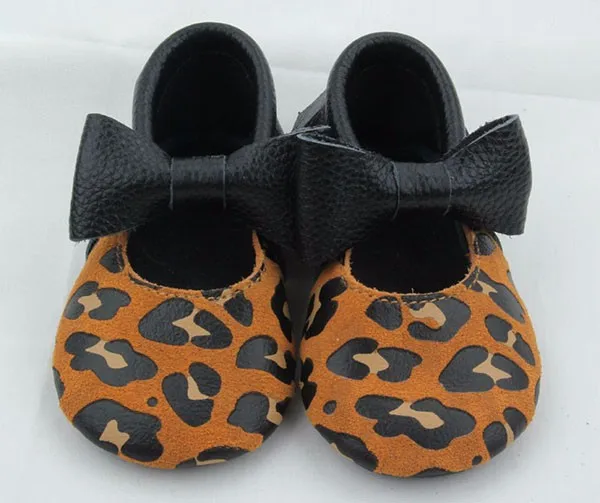 leopard print baby moccasins