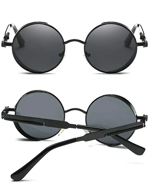 Round Vintage John Lennon Sunglasses For Men Women Metal Glasses - Buy