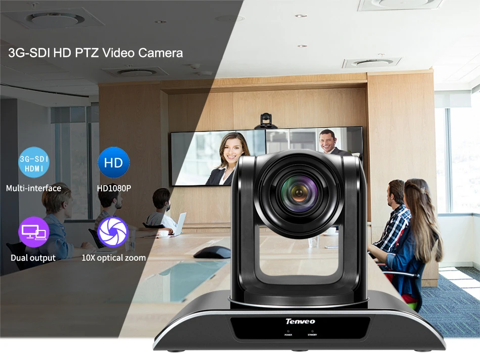 10X zoom video conferencing