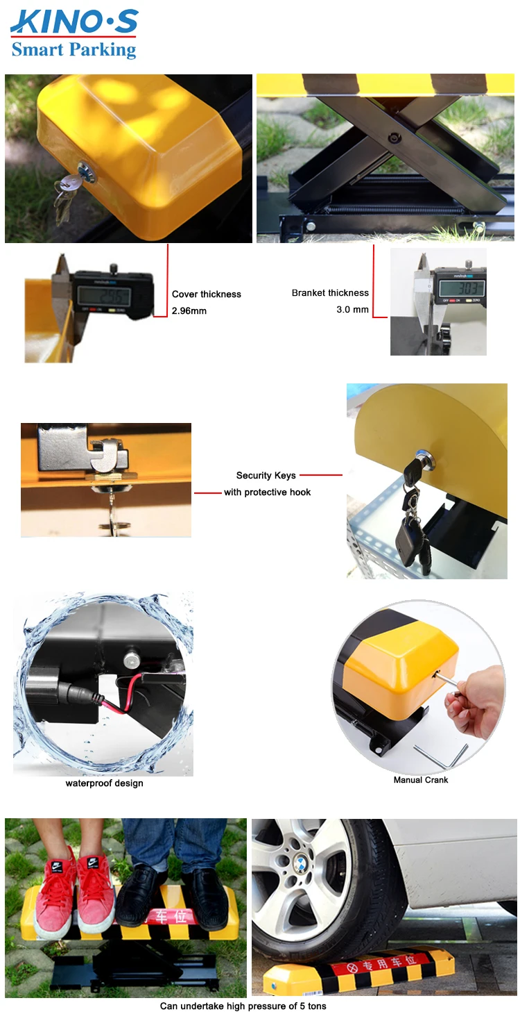 Remote Control Parking Barrier Locks Automatic Parking Barricades