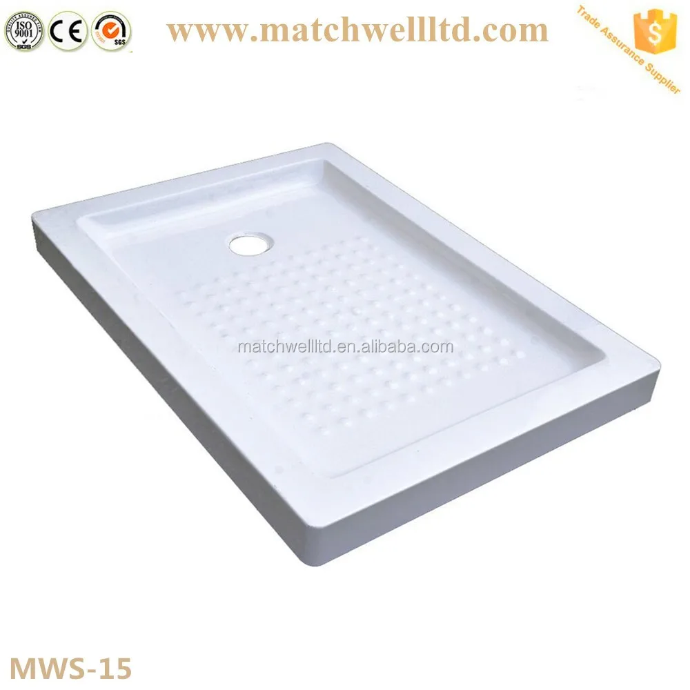 Custom Size Fiberglass Resin Shower Tray And Pan Buy Resin Shower
