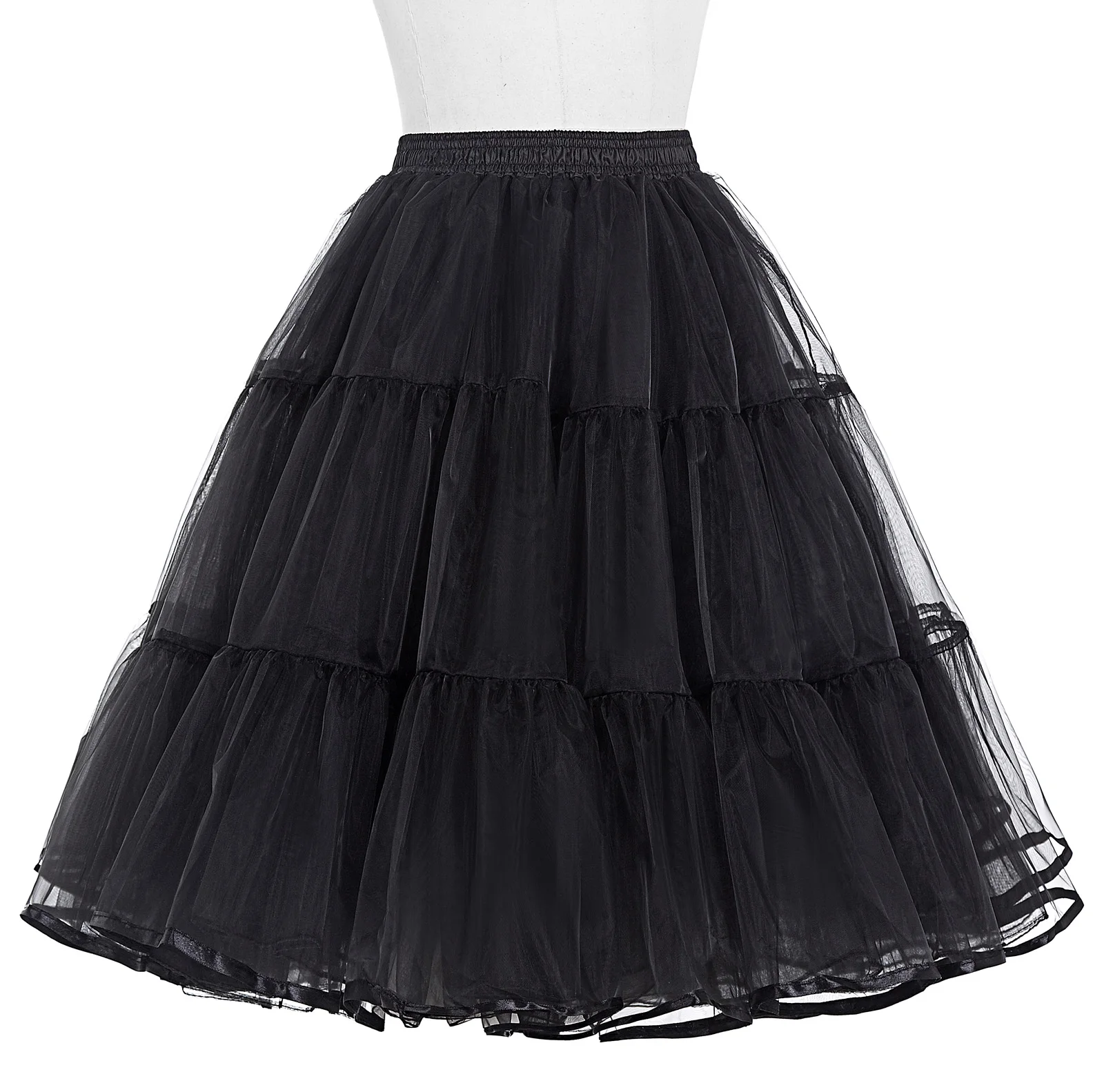 Belle Poque Women Black Vintage Crinoline Petticoat Underskirt For ...