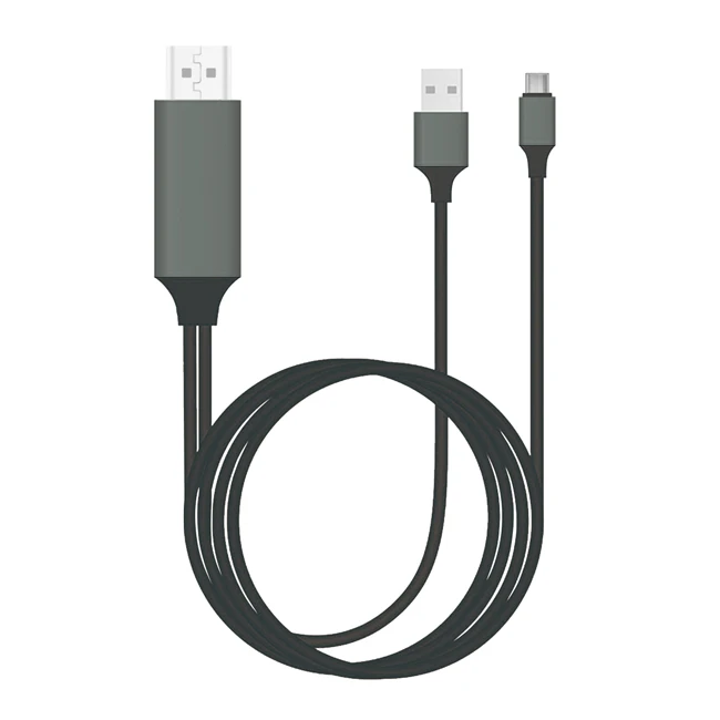 2M 4K USB Type-C to HDTV AV Adapter Cable for Phone Laptop