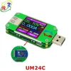 RD UM24C USB 2.0 Color LCD Display DC Voltmeter ammeter cable resistance battery tester Voltage Current power bank USB Meter
