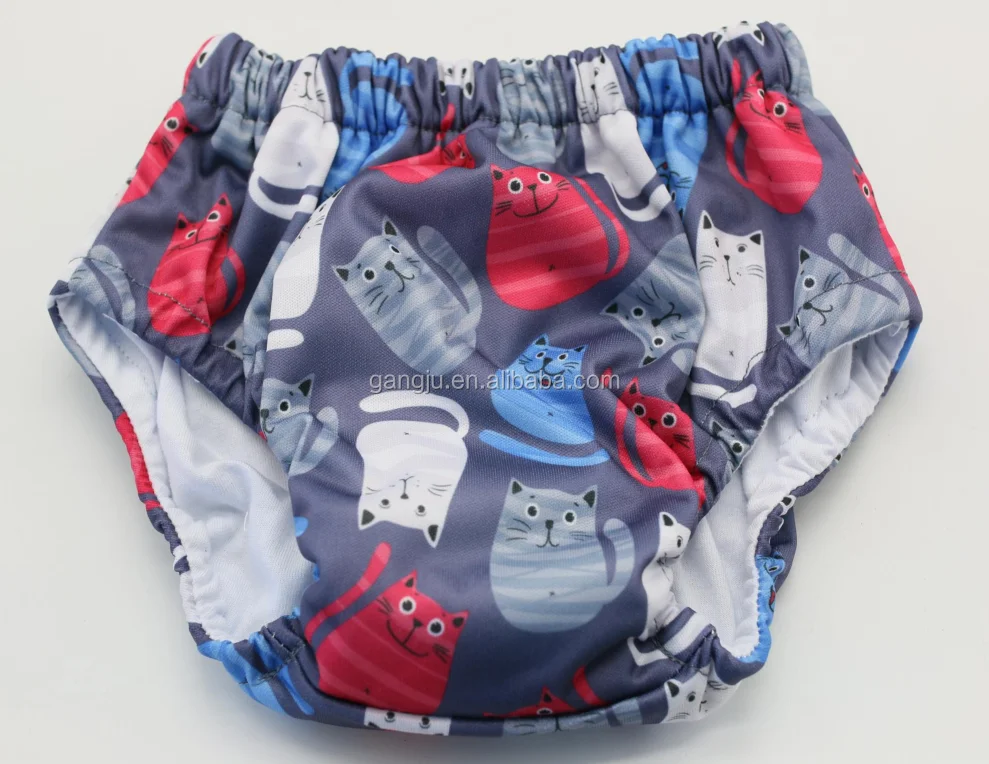 Elinfant Waterproof Diaper Cloth Training Cotton Pants Washbable