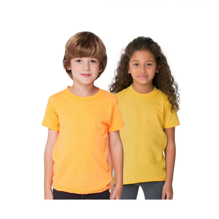 Wholesale Children Solid Color Boys Tshirt Blank Quality Plain White