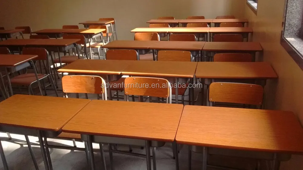 Cheap Classroom Single Student School Desk And Chair Table And Chair
