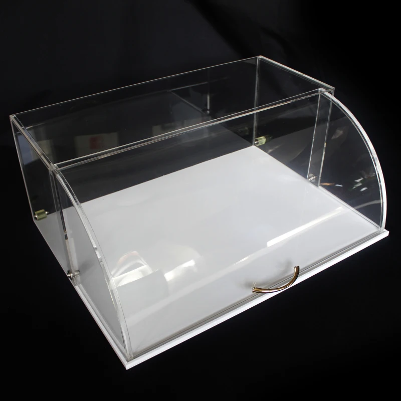 Factory Custom Acrylic Bakery Pastry Display Case Acrylic Fresh Bread