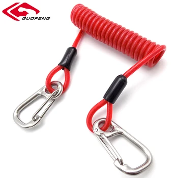 spiral cord keychain