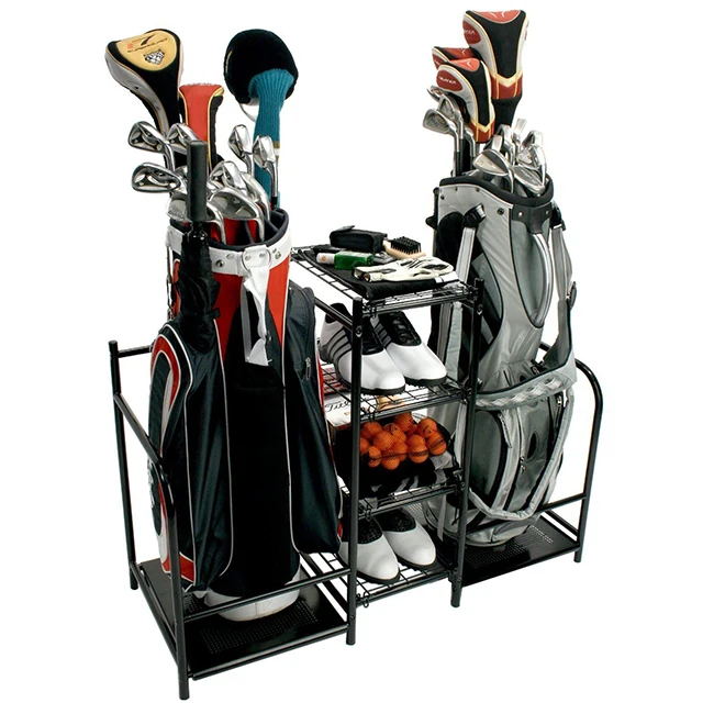 Factory Directly Sell Metal Floor Golf Bag Storage Rackstorage Rack