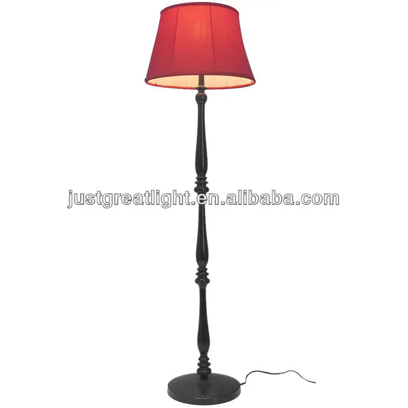 Antique Wood Fabrica Shade Floor Lamp Antique Wood Fabrica Shade Floor Lamp