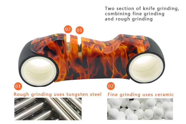 Kitchen Tool Car Shape 2 Stages Knife Sharpener