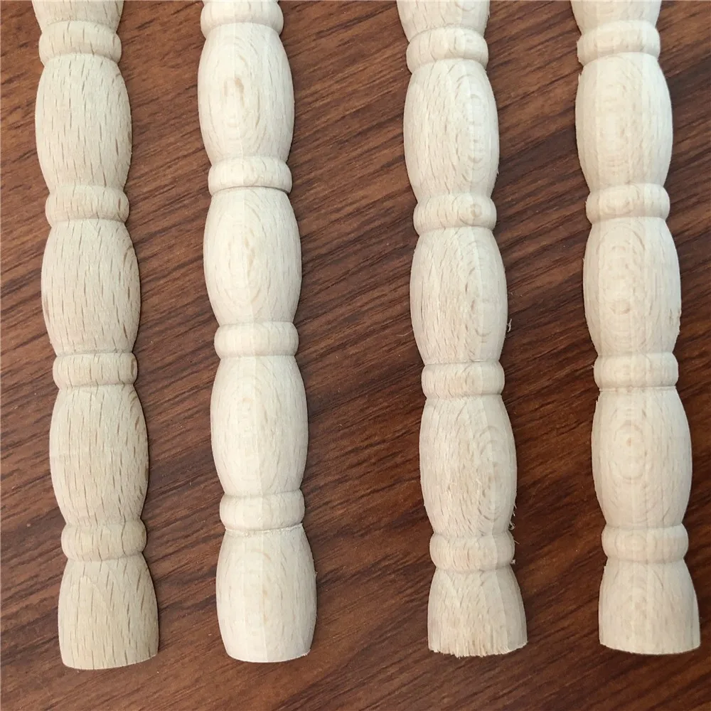 Furniture Ornament Beech Carved Pearl Beading Moulding Half Round