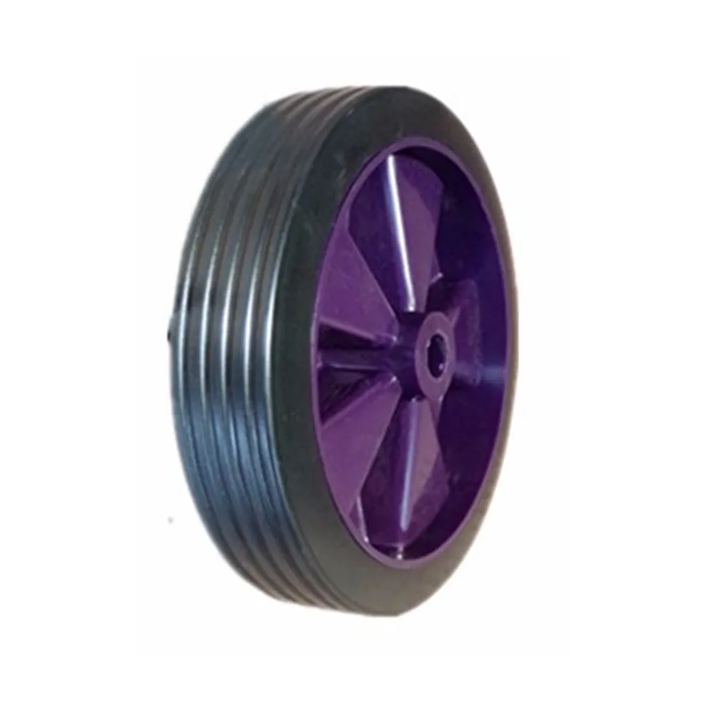 14/" PURPLE SPOKED PUNCTURE PROOF Wheelbarrow Wheel Tyre 3.50-8 PLUS AXLE SET