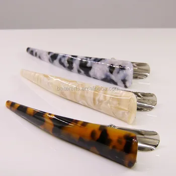 Cellulose Acetate Duckbill Alligator Acrylic Long Beak Hair Pins