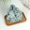 Large Size Bath Sponge Mesh Pouf Rich Bubbles Environmental PE Soft Shower Loofah Flower