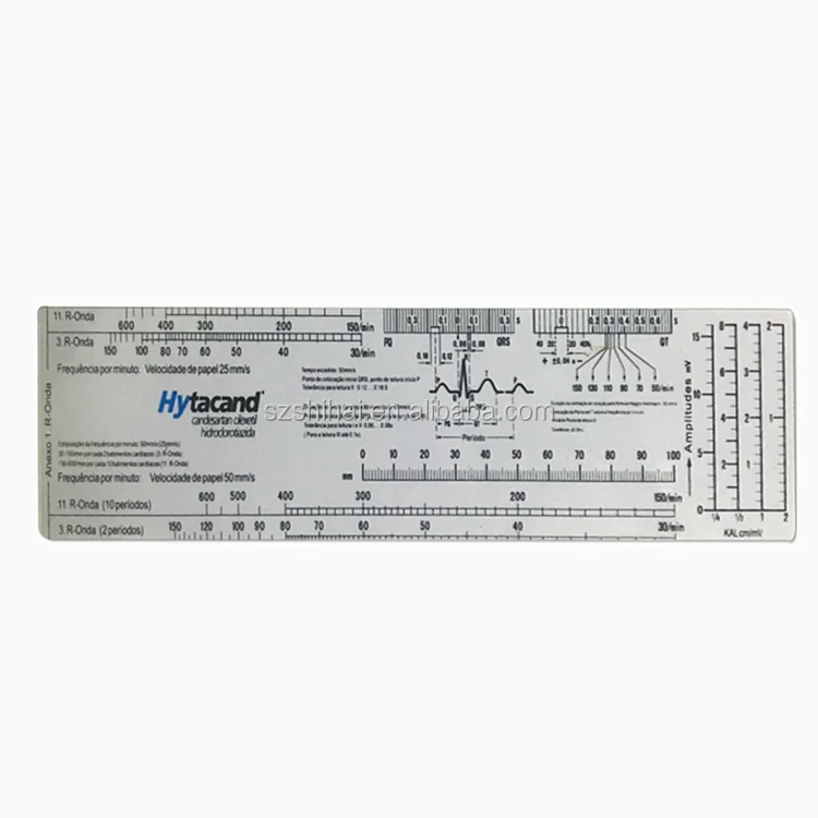 plastic medical ecg ekg ruler printable buy ekg ruler printable ekg ruler ruler ecg product on alibaba com