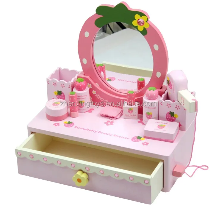 childrens wooden makeup table