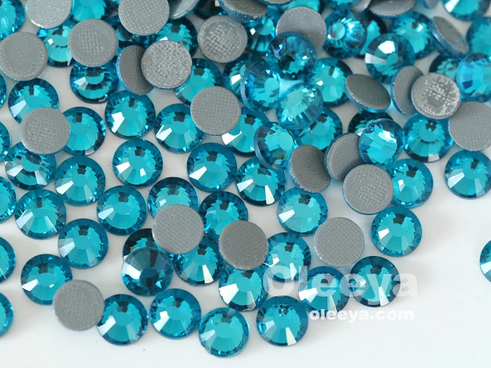 Factory Selling Crystal Glass Jet Hematite Precious HotFix Rhinestones Iron on Rhinestone for Garment Dress