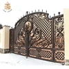 latest sliding wrought iron security driveway gates for house NTIRG-049Y