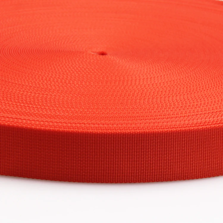 Woven Nylon Strapping 5/8" Orange 3" Core 08817-11" D x 6" H 