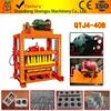 Hot sell QTJ4-40 manual brick making machinery in Zimbabwe and Benin