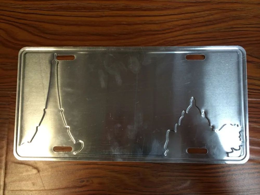 Decorative Printing Custom Logo Vehicle Metal Plate /embossed Car