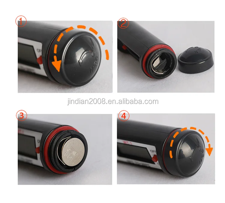 Wt-1 Digital Probe Termometro Thermometer Stainless Steel 24 Hours ...