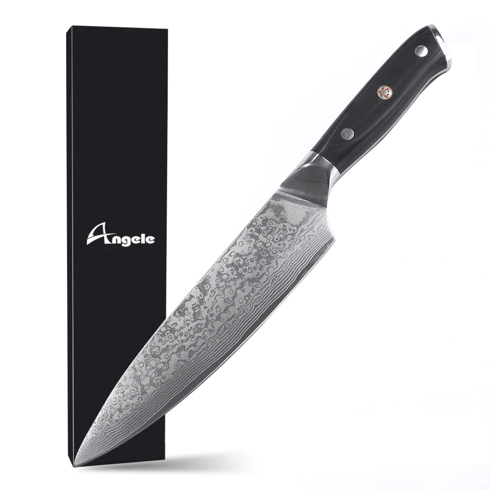 Damascus con dao nhà bếp VG10 67 Layers Nhật Bản dao đầu bếp 8 inch