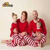 Wholesale 2019 red and green & white striped Christmas Halloween holiday matching family christmas pajamas