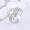 Factory wholesale vintage cascading white zircon engagement women rings