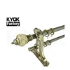 KYOK Popular color ss curtain rod set with self-adhesive curtain rod brackets ,windows curtain rod set on sale