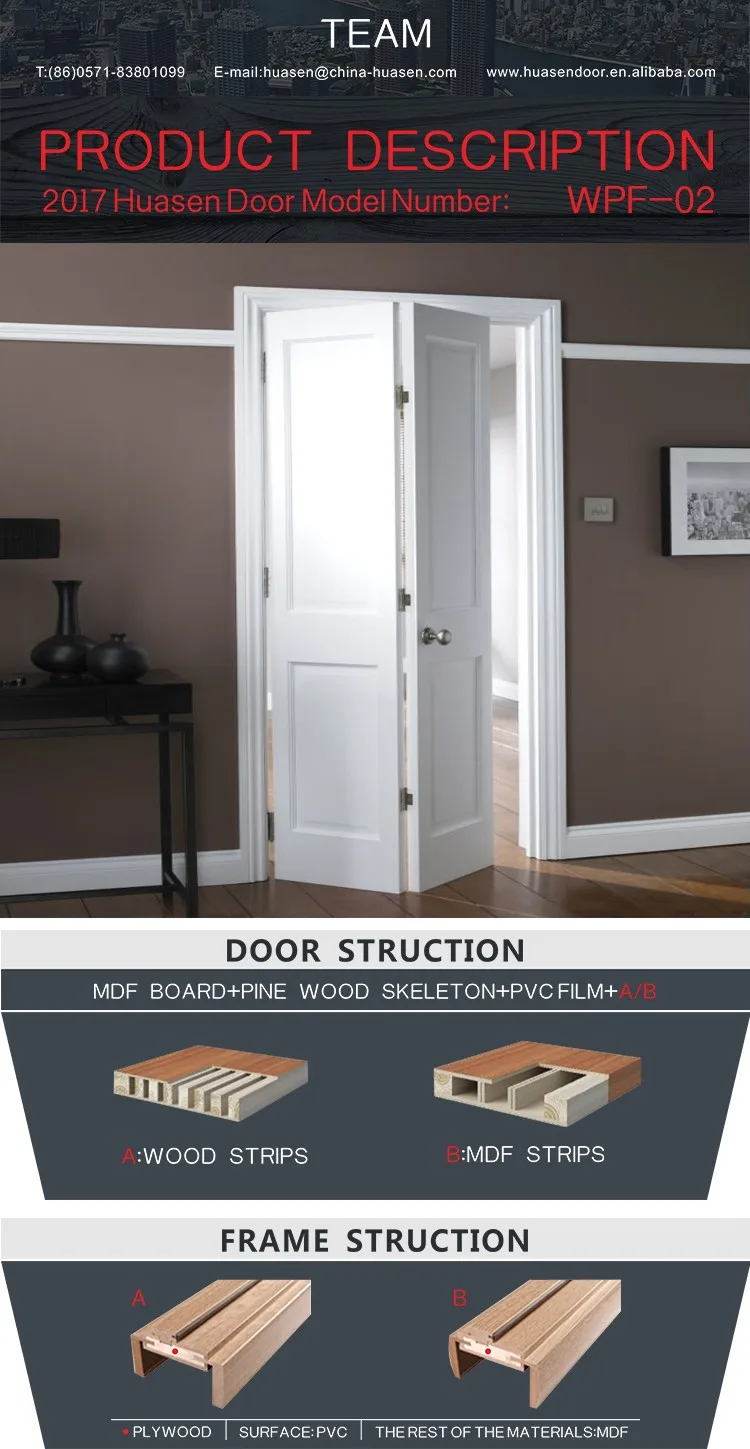 Interior bifolding house design indian door