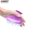 Pro colorful Salon Hair Scalp Massager Scalp Care Shampoo Brush Body Washing Massager Silicone Comb for home salon kids as gifts