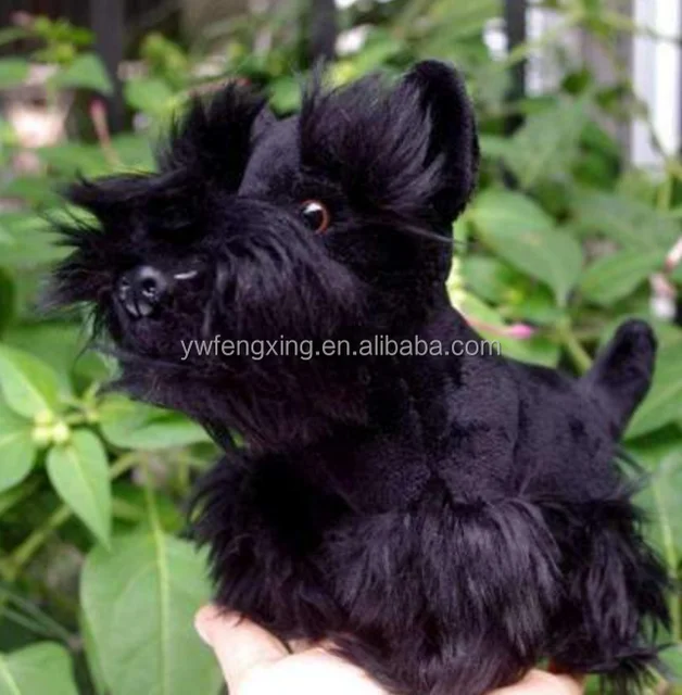 black schnauzer plush toy